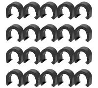 Clip per cavo cambio bicicletta - Set da 20 pezzi Clip a C pieghevole e resistente agli agenti atmosferici per cavo freno deragliatore posteriore, per attrezzatura per avventure all'aria aperta per ad