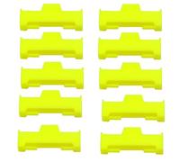 Clip per cavo di prolunga servo, 100 pezzi, clip per fibbia per cavo di prolunga servo, clip di fissaggio in plastica, supporto di fissaggio per parti fai da te di aeroplani RC (giallo)