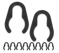 Clip per Cavo Microfono 10 Pezzi per Asta, Nero ABS | Morsetti Flessibili 15mm, Aggancio a Scatto, per Cavi e Supporti in Registrazione e Discorsi