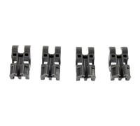Clip per cestello inferiore lavastoviglie - Adatto per Whirlpool 481253578098, Indesit C00314875/C00314334 - Cuscinetto di fissaggio per cestello inferiore della lavastoviglie, confezione da 4
