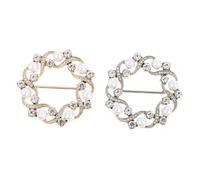 clip per cintura, 2 pezzi di fermagli for magliette annodati in lega, anelli for sciarpe