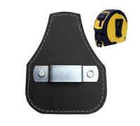 Clip per cintura a nastro - Supporto di stoccaggio con gancio e clip da tasca in pelle, universali per utensili per idraulici ed elettricisti, adatti a nastri mét