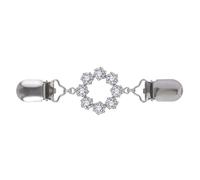 clip per cintura, Catena for scialle in lega metallica da 11,8 cm, confezione da 2(E)