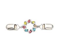 clip per cintura, Catena for scialle in lega metallica da 11,8 cm, confezione da 2(Style 1)