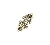 clip per cintura, Fermagli for scialle e cardigan, confezione da 3, in lega di zinco, con fermaglio for spilla a forma di fiore, oro(B)