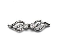 clip per cintura, Fermagli for scialle e cardigan, confezione da 3, in lega di zinco con strass multicolore(3-gun Black)