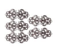 clip per cintura, Fermagli for scialle e cardigan, confezione da 5 paia, chiusura a spirale in lega(Typee Light Black)