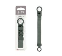 Clip per ciuccio BIBS Loop - Elegante e sicuro, utilizzabile con una sola mano, si adatta a tutti i BIBS e alla maggior parte delle marche, lavabile in lavatrice, età 0+ - Pine