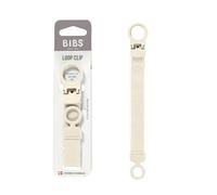 Clip per ciuccio BIBS Loop - Elegante e sicuro, utilizzabile con una sola mano, si adatta a tutti i BIBS e alla maggior parte delle marche, lavabile in lavatrice, età 0+ - Ivory