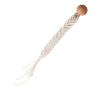 Clip per ciuccio, clip per ciuccio ragazza,Boho clip Paci fatti a mano - Corda in legno e cotone, supporto flessibile intrecciato Boho Paci Clip per ragazze, ragazzi, bambini piccoli