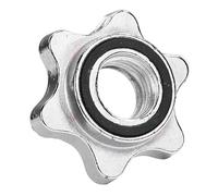 Clip per collo arricciato - Set di clip per bilanciere, 2 blocchetti esagonali per manubri e morsetti a vite di ricambio, fermi per pesi sicuri per barre fitness, bilancieri, manubri per allenamenti