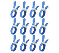 Clip per copertura piscina, 12 pezzi, clip per protezione dal , 12 x 6 x 2 cm, supporto versatile per copertura piscina, impugnatura antiscivolo in acciaio , morsetti a molla per esterni