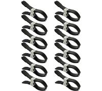 Clip per copertura piscina, 12 pezzi, clip per protezione dal , 12 x 6 x 2 cm, supporto versatile per copertura piscina, impugnatura antiscivolo in acciaio , morsetti a molla per esterni