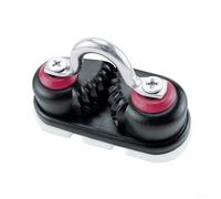 Clip per corda in lega di alluminio nero per barche a vela e barche, stecche automatiche, 90 x 40 x 50 mm, alluminio anodizzato ad alto carico, design a camma progressiva per una presa sicura