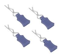 Clip per corpo RC, resistente, aderente, pratico, perni elastici piegati, dimensioni 1/8, 1/10, 1/12, con set di staffe di fissaggio, Blu scuro, per modellismo, riparazioni, personalizzazione