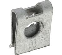 Clip per dadi a pizzico in scatola per veicoli PSA/Fiat/Ford, scudo e carter di parafango, 1,5 a 2,4 mm di spessore lamiera, 15 mm x 12 mm, confezione da 100