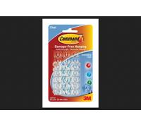 Command™ Trasparente Decorazione Clip con Strisce (Confezione 20) COM17026CLR