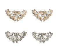 Clip Per Decorazioni Per Scarpe Da 4 Pezzi, Decorazioni Per Scarpe Con Strass, Decorazioni Elei Per Scarpe, Decorazioni Multifunzionali, Possono Essere Utilizzate Per Scarpe, Vestiti, Cappelli