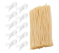 Clip per di Palloncini da Sfondo | 9x2,54cm Legature trasparenti ghirlanda - Fermagli molla resistenti d'- Per esterno, giardino, feste, compleanni, lauree, foto, piscina