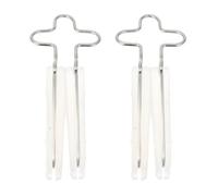 Clip per Dimagrire Naso Design Ergonomico e Silicone, 2 Pezzi | Modella e Raddrizza Delicatamente Profilo, Colore Argento, per Routine Viso e Accessori Skincare