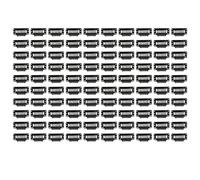 Clip per estensione dei capelli a 9 denti Clip a scatto multiuso a forma di U per le estensioni dei capelli delle donne Fai te Nero 100 pezzi 32 mm ABS in acciaio inossidabile