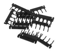 Clip per Extension Chioma 6d, Plastica Nera, 40 Pezzi Riutilizzabili | Struttura a Fibbia C Card Design, per Radici Naturali e Ciocche Umane, Uso Personale e Scenico