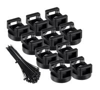 Clip per filo: clip per cavi con supporto a filo magnetico, organizzatore di forniture elettriche con cravatte in nylon per garage, officine, cassetta degli attrezzi, scantinati per clip per cavi Or