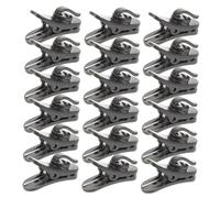 Clip per Filo Cuffie 200 Pezzi in Plastica, Nero, Regolabile | Microfoni Lavalier e Cavi Auricolari, Accessori Headset, Installazione Semplice