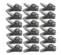 Clip per Filo degli Auricolari Nero in Plastica 200 Pezzi | Rotazione Regolabile, Installazione Semplice, Accessorio per Microfoni Lavalier e Cavi Auricolari