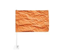 Clip per finestra esterna 30x45 cm per auto con struttura in carta arancione stropicciata decorazione per auto a doppio lato