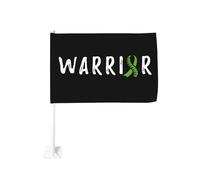 Clip per finestra per la sensibilizzazione sulla scoliosi Warrior per bandiere per auto, protezione solare, decorazione, striscione bifacciale da 12x18 pollici per camion