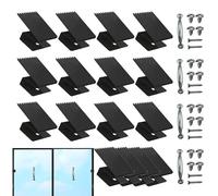 Clip per finestra | Robusto morsetto di fissaggio riutilizzabile,Clip per finestra di tempesta riutilizzabili,per aziende commerciali abitazioni private hotel bagni dormitori appartamenti in affitto