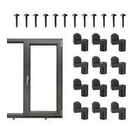 Clip per finestra tempesta - 12 pezzi, riutilizzabili, protezione contro le viti, pannelli invernali, clip di fissaggio | per la casa, la camera degli studenti, l'ufficio, la camera da