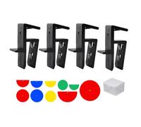 Clip Per Fissaggio Delle Assi | 4 Pezzi Morsetti Rimovibili | Morsetti Per Collegamento Pannelli | Per Assemblaggio Riparazione Manutenzione Armadi Per Proprietari Tecnici Falegnami