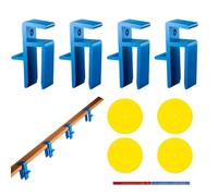 Clip Per Fissaggio Delle Assi | Morsetti Resistenti E Rimovibili Da 4 Pezzi,Clip Per Fissare Tavole E Connettori Per Zoccolo | Per Assemblaggio Riparazione Manutenzione Tecnici Armadio Guardaroba