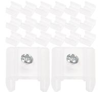 Clip per Fissaggio Striscia LED 100 Pezzi, Plastica Bianca