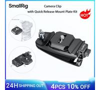 Clip per fotocamera SmallRig con kit piastra di montaggio a sgancio rapido per treppiede tipo Arca per fotocamere e action camera per zaini, cinghie