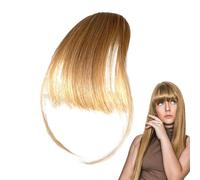 Clip per frangia, clip per frangia di capelli veri, Parrucca per capelli umani da donna con frangia clip, Le estensioni dei capelli e la frangia coprono i capelli diradati. Indossare quotidianamente l