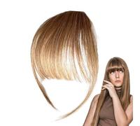 Clip per frangia di capelli umani, fermaglio per capelli con frangia ciuffo - Clip sulla fronte con veri capelli umani,Le estensioni dei capelli e la frangia coprono i capelli diradati. Indossare quot