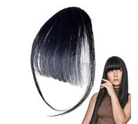 Clip per frangia di capelli umani, fermaglio per capelli con frangia ciuffo | Parrucca per capelli umani da donna con frangia clip - Fidanzate sorelle scoppi con tempie Estensioni dei capelli quotidia
