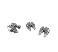 Clip per funi metalliche Morsetto per cavi, Morsetti for cavi in acciaio inossidabile 304 tipo U, morsetti for cavi metallici M2-M12, ferramenta for rigging(M4 2pcs)