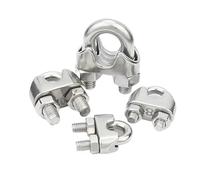 Clip per funi metalliche Morsetto per cavi, Morsetti for cavi metallici tipo U in acciaio inossidabile 304 for cavi di diverse dimensioni(M3-10pcs)