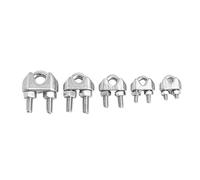 Clip per funi metalliche Morsetto per cavi, Morsetti for cavi tipo U in acciaio inossidabile 316, confezione da 5 pezzi M2-M20(M5)