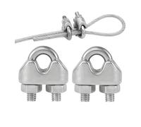 Clip per funi metalliche Morsetto per cavi, Morsetto for cavi metallici a forma di U M2-M10 in acciaio inossidabile 304(M5X10PCS)