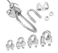Clip per funi metalliche Morsetto per cavi, Morsetto for fune metallica tipo U in acciaio inossidabile 304 M2-M20(M10)