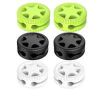Clip per il fissaggio di cavi, 6 pezzi, in silicone autoadesivo, organizer per cavi da scrivania, per computer, smartphone, tablet, comodino, studio, dormitorio degli studenti e così come