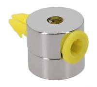 Clip per la gestione dei cavi, 3 supporti in alluminio per montaggio a parete o a soffitto, adatte per cavi rotondi o piatti sotto i 7 mm (argento)