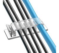 Clip per la gestione dei cavi, buona , supporto per cavi in filo metallico, clip autoadesive per cavi sotto la scrivania, l'ufficio di casa, organizer per cavi, organizer per cavi di ricarica
