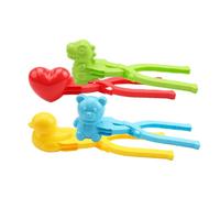 Clip per la produzione di palle di neve - 4 pezzi, strumenti multifunzionali leggeri per modellare argilla e sabbia | Giocattoli da neve per giochi invernali all'aperto per divertimento invernale