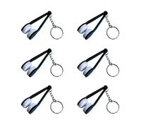 Clip per la pulizia delle lenti, strumento per la pulizia delle lenti da sole,6 pezzi di impronta digitale galentre con portachiavi - ACCESSORI PORTABILI ACCESSORI STRUMENTO DI PULIZIA DI CRACH per la